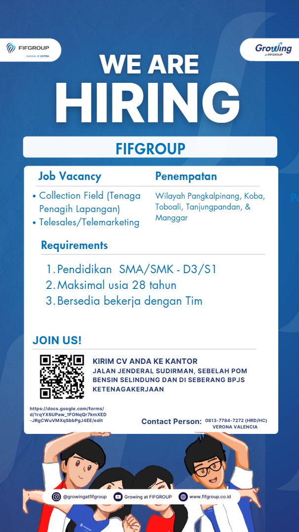 Lowongan Pekerjaan Collectoin Field (Tenaga Penagih Lapangan) dan Telesales/Telemarketing