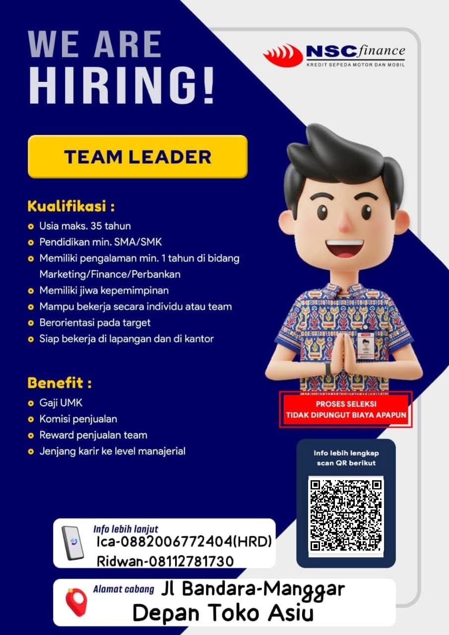 Flyer Team Leader – NSC Finance