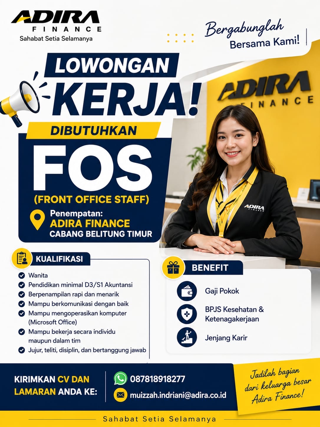 Flyer Front Office Staff (FOS) - Adira Finance