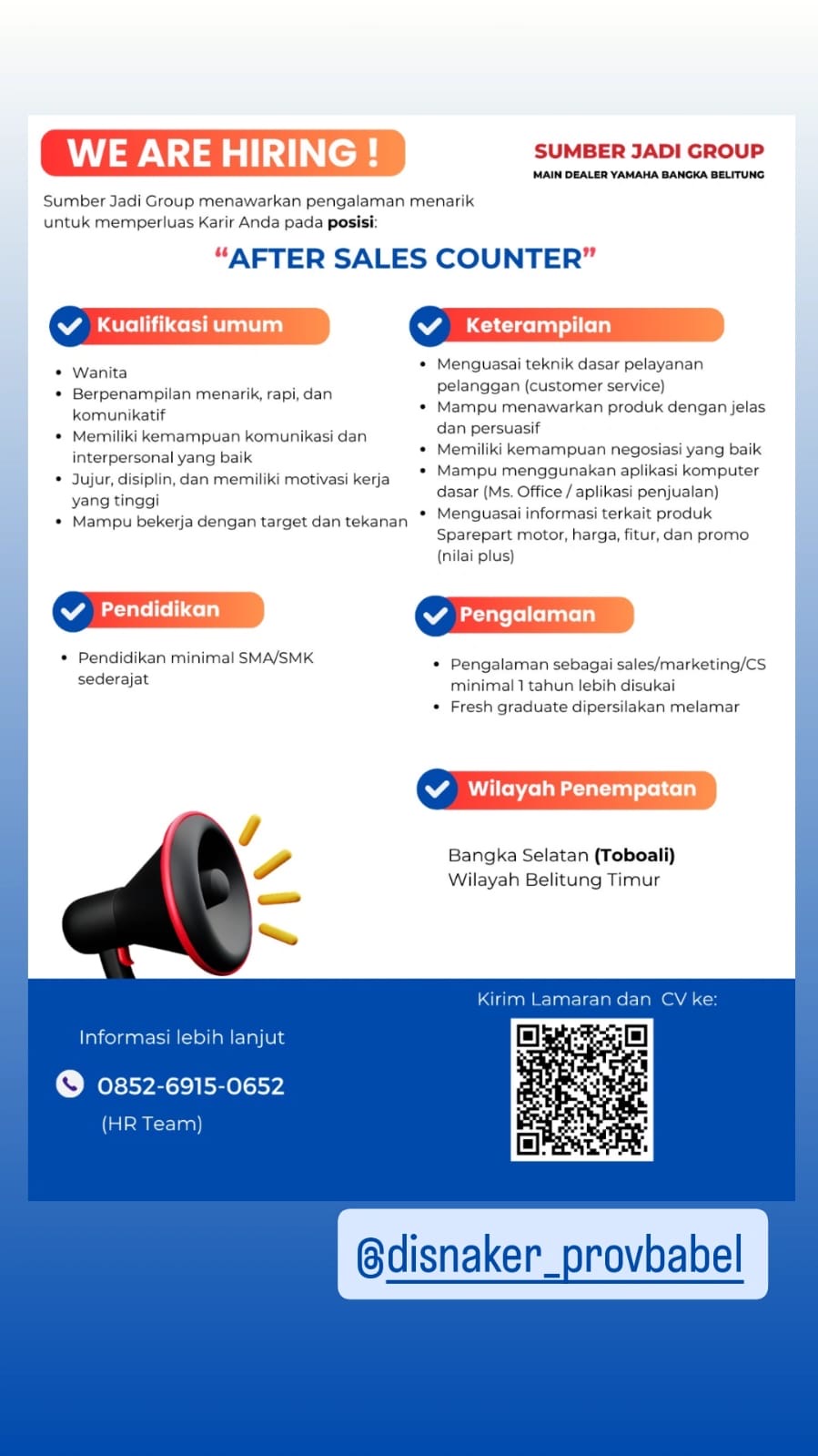 Flyer After Sales Counter - SUMBER JADI GROUP