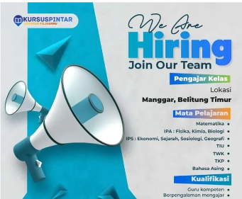 Flyer Pengajar Multi Mata Pelajaran - Kursus Pintar