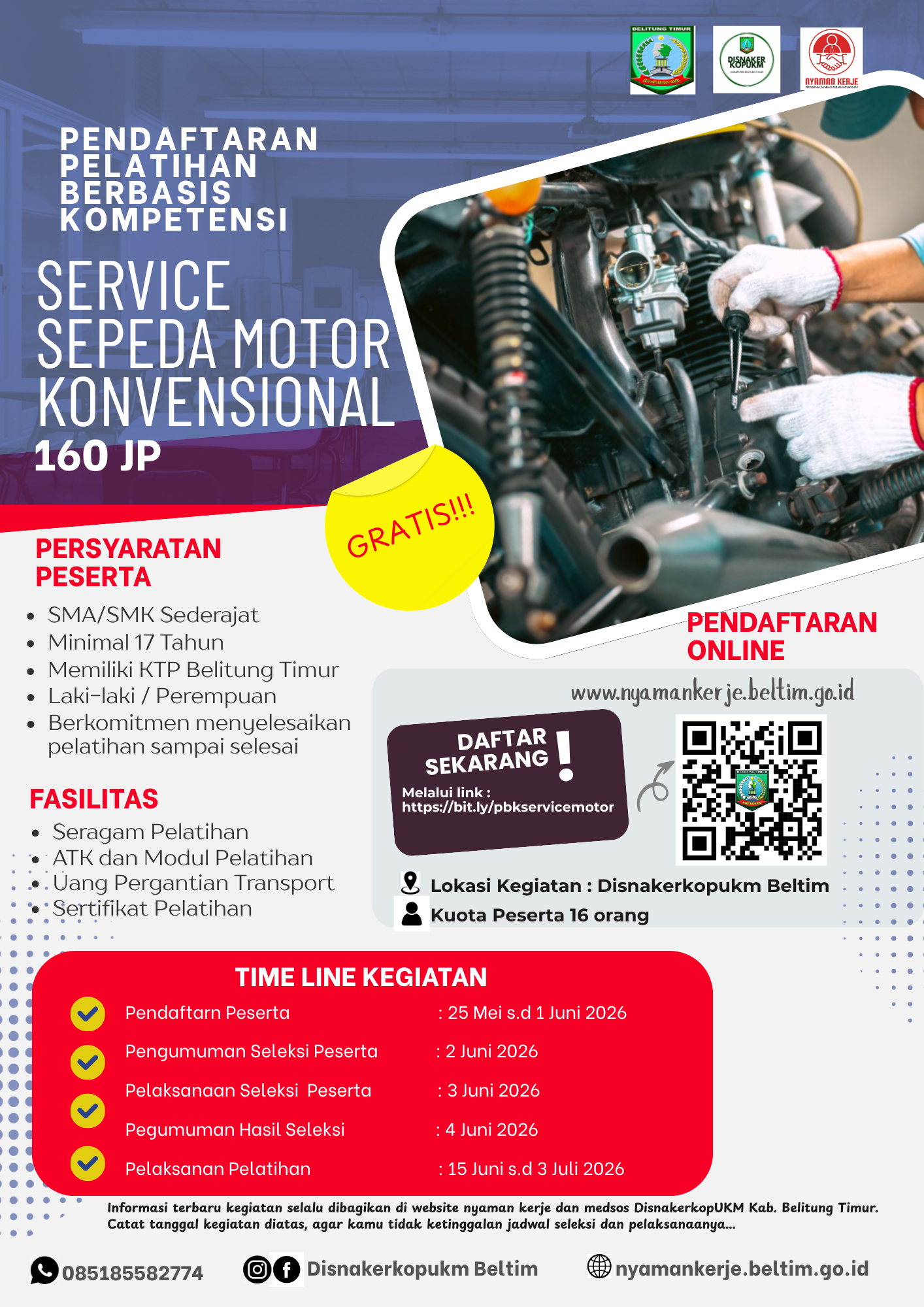 Gambar Pelatihan Service Sepeda Motor Konvensional